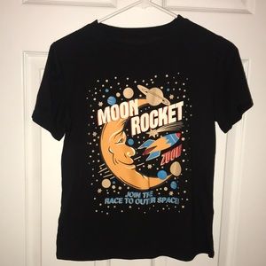 Shein Moon Rocket Shirt One Size